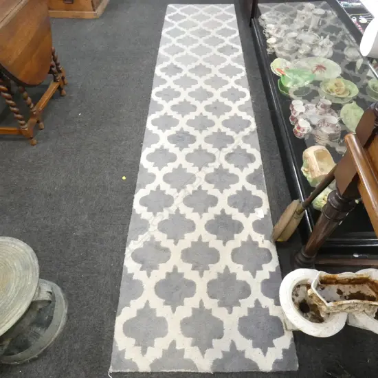 INDIAN WOOL CARPET RUNNER L 3600 MM