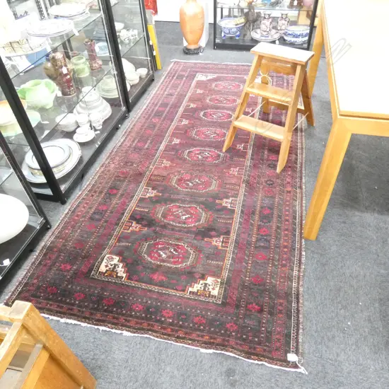 HAND KNOTTED WOOL PILE RUG W 1280 MM