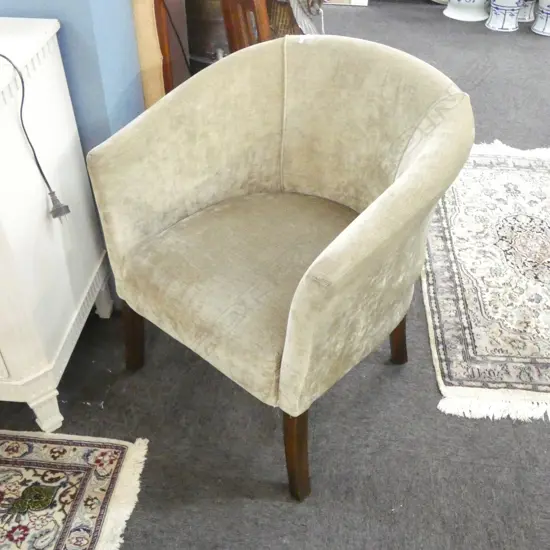 CORDUROY  TUB CHAIR 