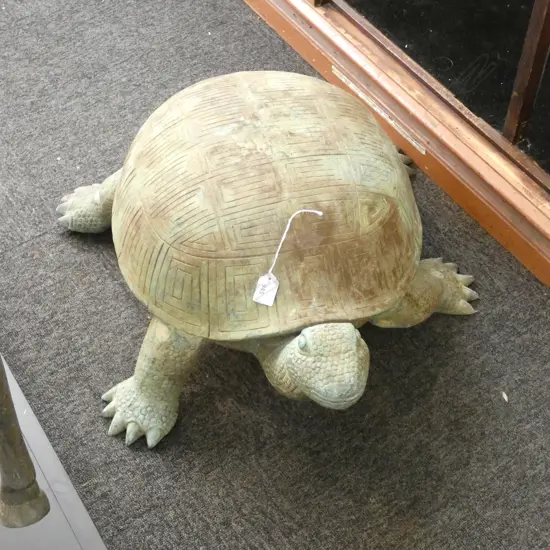 BRONZE TORTOISE VERDIGRIS FINISH L.650mm