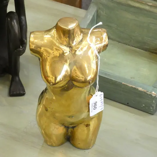 POLISHED BRONZE TORSO H.190mm