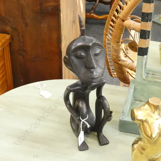 BRONZE AFRICAN FIGURE H.320mm