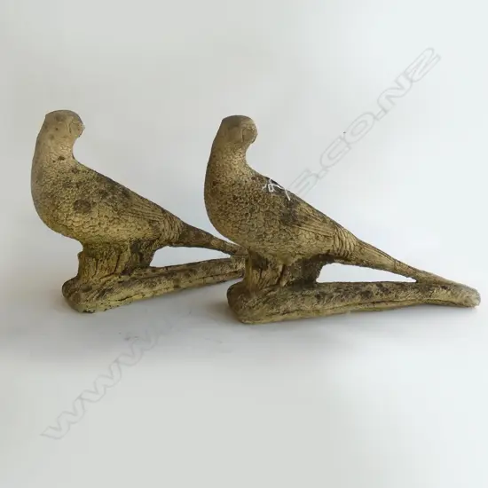 PR CHURCH STONE CORNISH PHEASANT GARDEN STATUES L.480mm