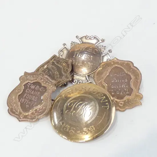 5 9CT GOLD MEDALS 16.9 GRAMS 