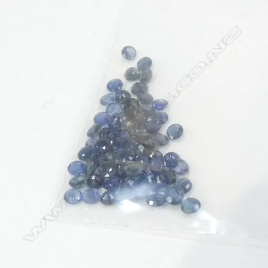 BAG 10CT FACETED ROUND SAPPHIRES