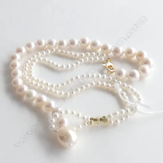 MODERN FRESH WATER CULTURED PEARL FANCY NECKLACE