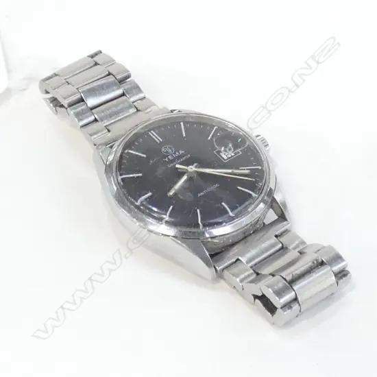 Yema Vintage black dial. Runs OK