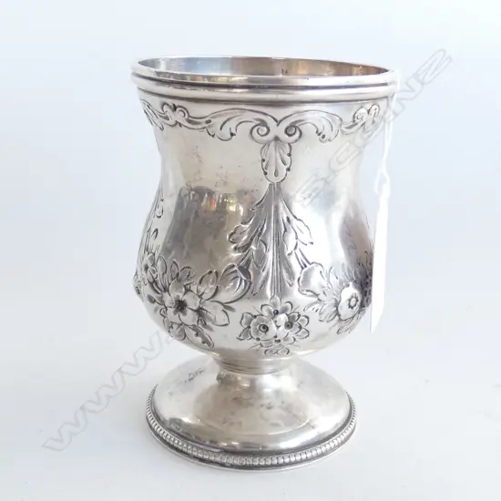 BIRM. 1877 SILVER CHRISTENING CUP 112gms