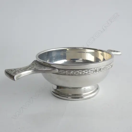 PEWTER QUAICH 85mm dia