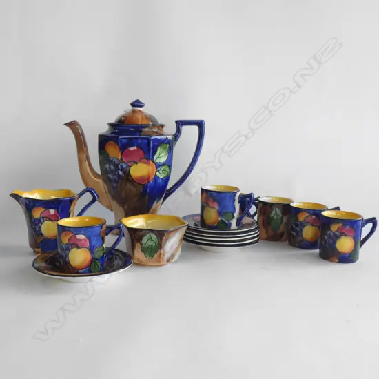 9 PCE TUNSTALL 'AUTUMN' DEMITASSE SET