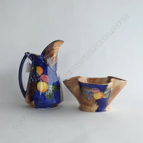 TUNSTALL 'AUTUMN' JUG & BOWL 210mm dia