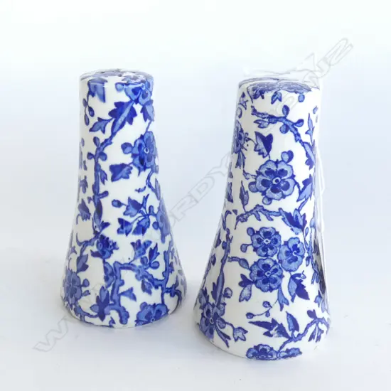 PR C1910 ENGLISH BLUE & WHITE CONDIMENTS H.125mm