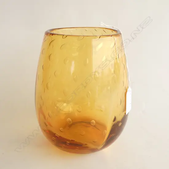 RETRO AMBER WHITEFRIARS VASE H.170mm