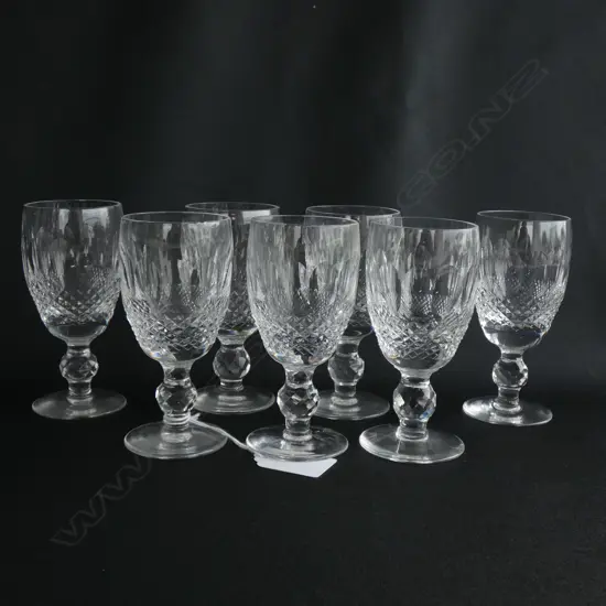 7 WATERFORD 'COLLEEN' SHERRY GLASSES H.105mm...
