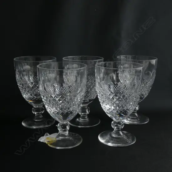 5 CRYSTAL GLASSES (1 AF) H.125mm