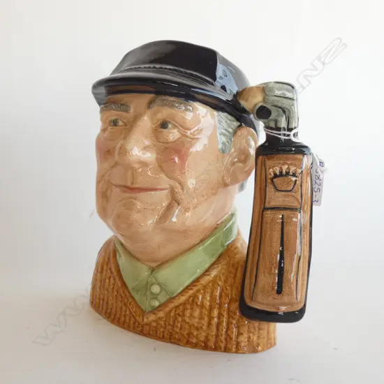 ROYAL DOULTON CHARACTER JUG 'GOLFER' D6627 H. 205MM
