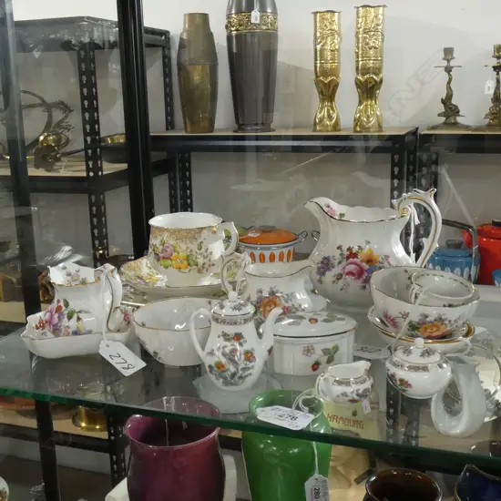 BOX ASST CHINA; MINIATURE WEDGWOOD / CROWN DERBY / RA ETC..