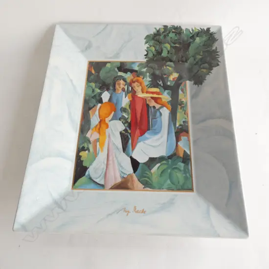 LTD. EDITION ARTIS ORBIS AUGUST MACKE WALL HUNG PLATE