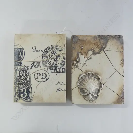 TWO SID DICKENS MEMORY TILES