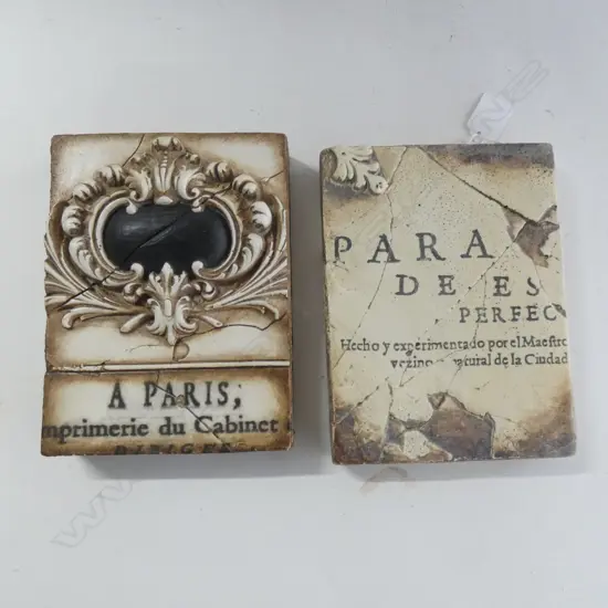 TWO SID DICKENS MEMORY TILES; T123 + ONE OTHER 