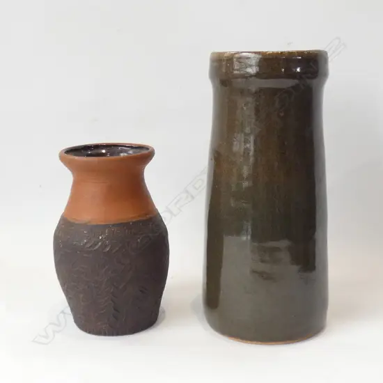 2 POTTERY VASES