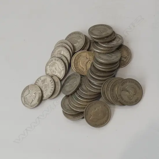 BAG COINS MAINLY NZ PRE 1946 500GMS