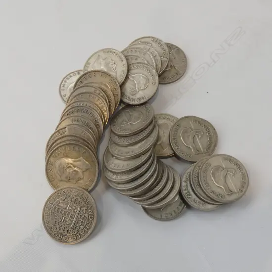 BAG COINS MAINLY NZ PRE 1946 500GMS