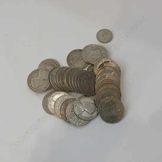 BAG COINS MAINLY NZ PRE 1946 500GMS