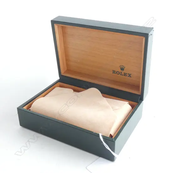 VINTAGE GREEN ROLEX WRISTWATCH BOX 