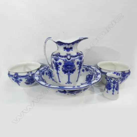 5 PCE VICTORIAN BURSLEM WASH ROOM SET 