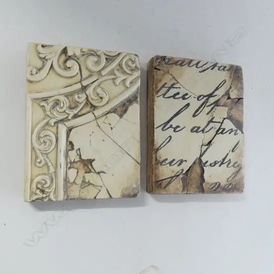 TWO SID DICKENS MEMORY TILES