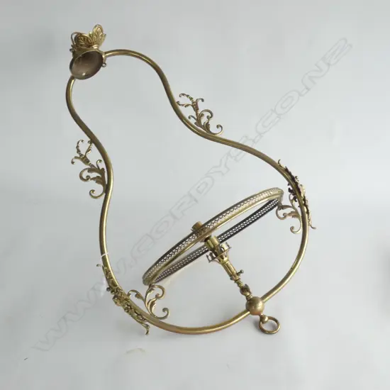 BRASS MILLER'S HANGING LAMP FRAME