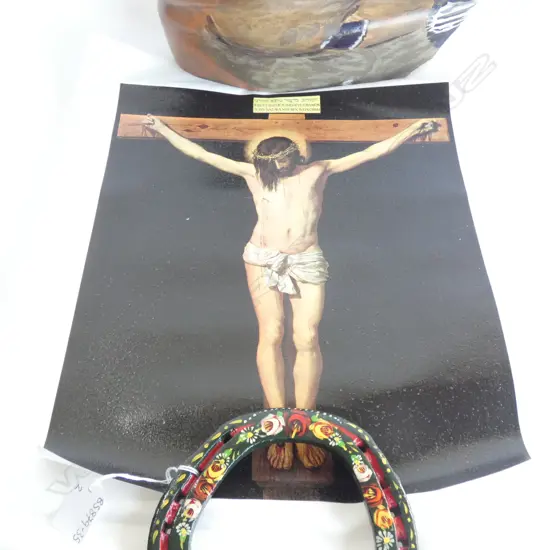  PRINT ON CANVAS BACKING 'CHRIST CRUCIFIED' DIEGO VELAZQUEZ  400 X 300MM