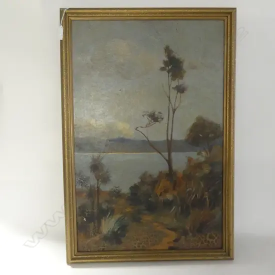 COLONIAL LANDSCAPE OIL - SOME CRAQUELURE 645x415mm