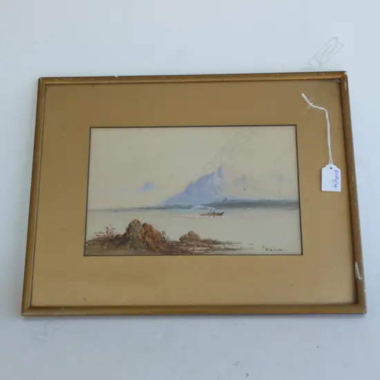 WATERCOLOUR 'ON LOCH COIL' BY F WILSON 270 X 1160MM