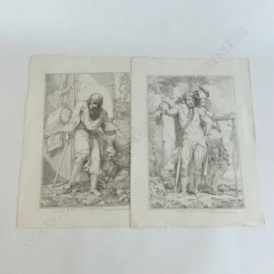 2 1778 ENGRAVINGS PUB. BY MORTIMER 'GERD. LAIRESSE...