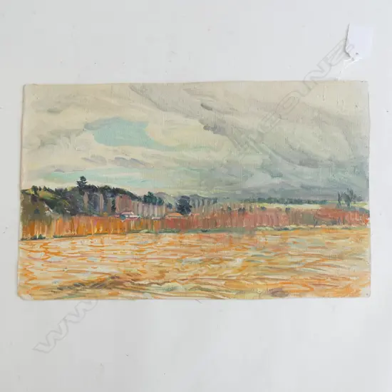 1930's NZ UNSIGNED OIL EXTENSIVE LANDSCAPE