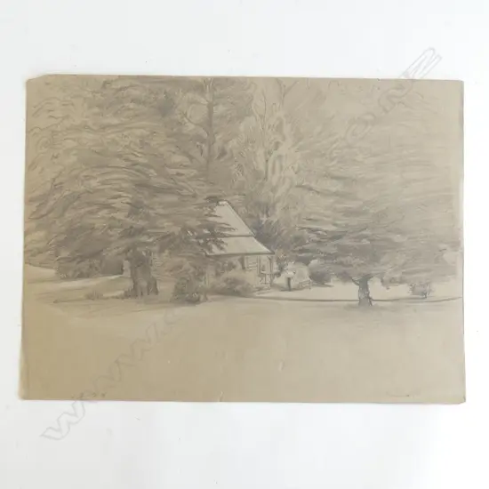 H.L. RICHARDSON SKETCH 'Reservoir Karori' Entitled