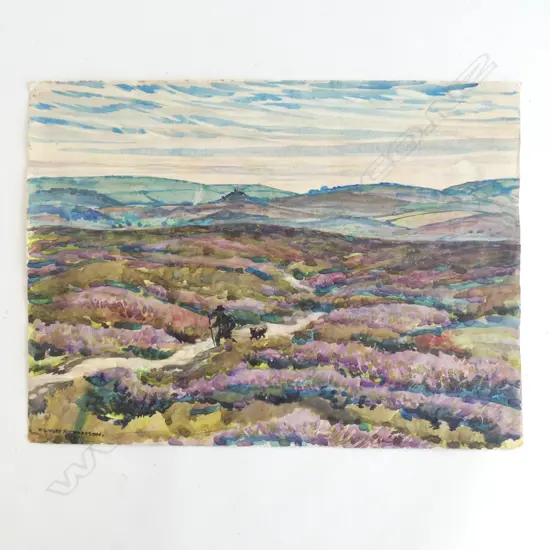 H.L. RICHARDSON W/C SCOTTISH HEATHER 290 x 390mm