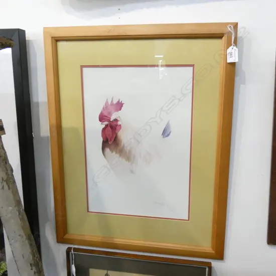RAYMOND FOWLER LTD ED ROOSTER PRINT 280 X 400MM 