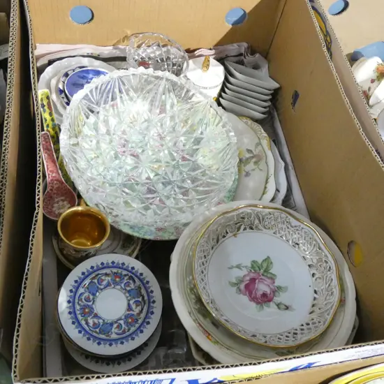 LG BOX LOT ASST CHINA & GLASS 