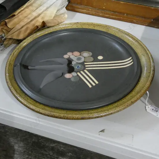 2 PLATES; BRIAN GARTSIDE & REX DAWSON (CHIPS) 345mm dia