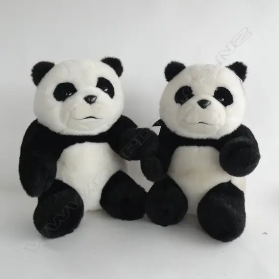 CUDDLY & UNUSUAL REPLICA PANDA CUBS  H375mm