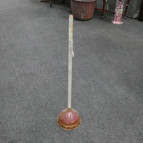 BRASS & COPPER BED WARMER & LAUNDRY DOLL 'THE VICTORY'