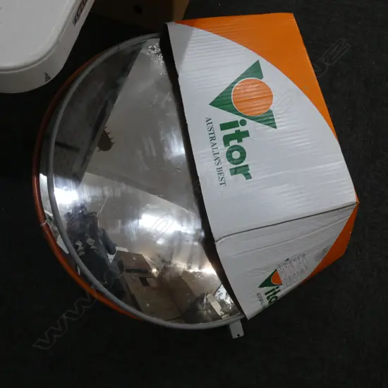 2 CONVEX SECURITY MIRRORS 600mm dia