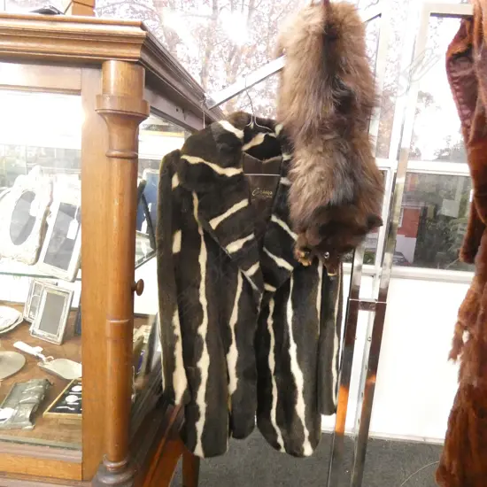 FUR JACKET 3/4 LENGTH & FUR STOLE