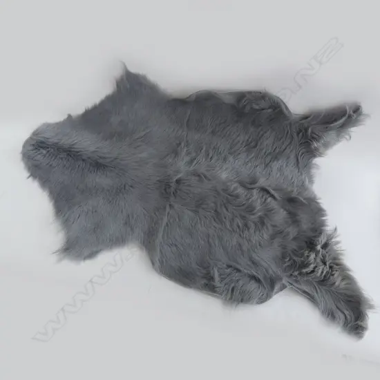 HIMALAYAN SLATE GREY GOAT RUG  L 1000MM