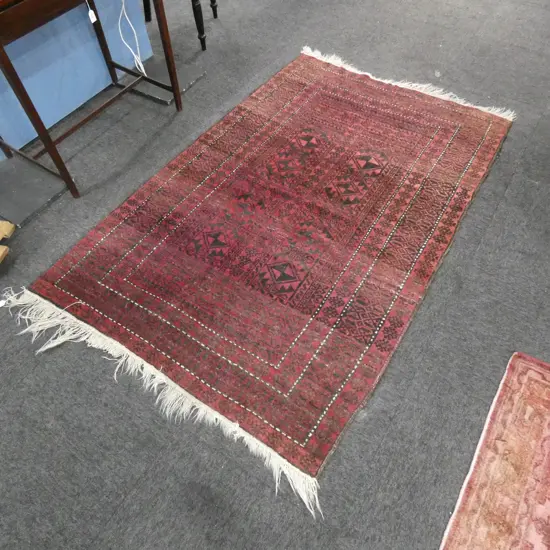 HAND KNOTTED ALL WOOL RUG L 1710 MM