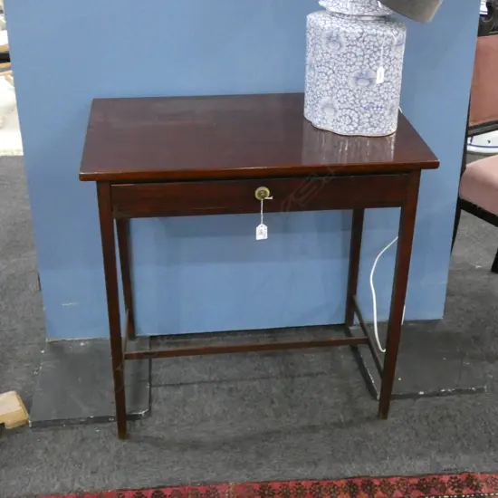 MAHOGANY SIDE TABLE...