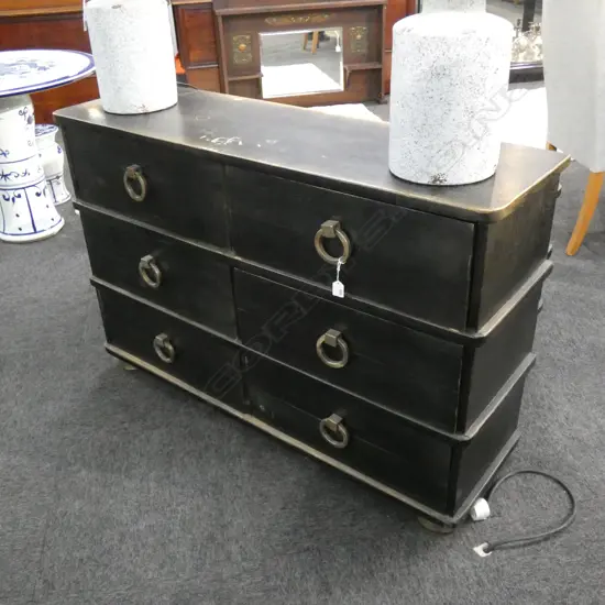 CONTEMPORARY CHEST OF DRAWERS 1240x375x825mm